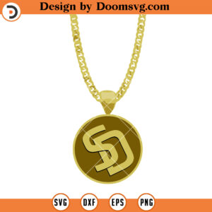 Swag Chain San Diego Baseball Home Run Essential SVG