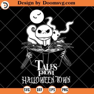 Tales From Halloween Town SVG, Skellington SVG