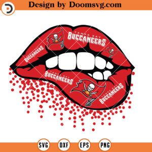 Tampa Bay Buccaneers Sexy Lips SVG, Buccaneers NFL Football Team SVG Files For Cricut