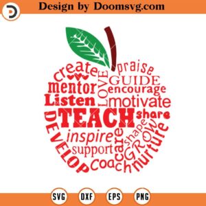 Teacher Apple SVG, Teacher Quotes SVG, Teacher Apple SVG, Teacher SVG