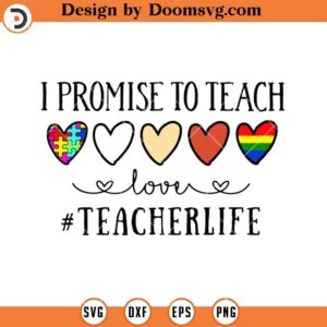 Teacher Life Autism LGBT SVG, Human Right SVG