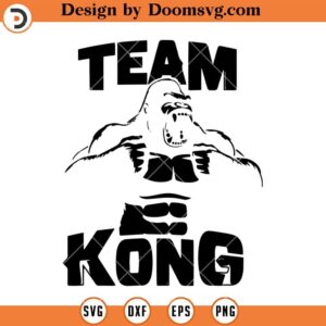Team Kong SVG, King Kong SVG, Kong Movie SVG