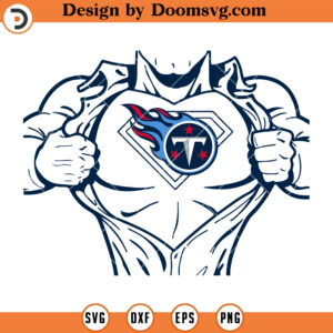 Tennessee Titans SVG, Tennessee Titans Superman Logo Football Team SVG Files For Cricut