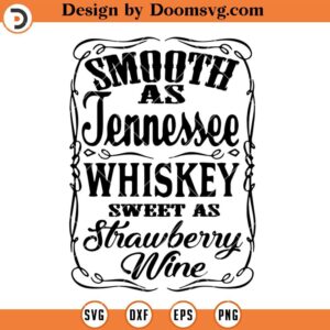 Tennessee Whiskey SVG, Strawberry Wine Drink SVG, Drinking Wine SVG