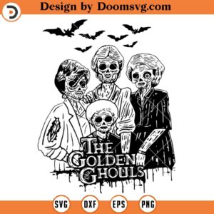 The Golden Ghouls SVG, Halloween Silhouette SVG