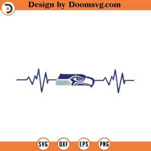 Seattle Seahawks SVG, The Heartbeat Of Seahawks SVG, NFL Football Team SVG File