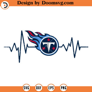 Tennessee Titans SVG, The Heartbeat Of Titans SVG, Football SVG, NFL Team Svg