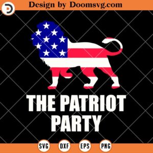 The Patriot Party SVG, Lion Conservative SVG