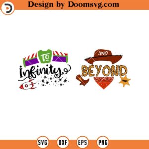 To infinity and Beyond SVG, Toy Story Birthday Party Cartoon SVG Files For Cricut