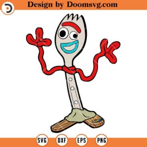 Toy Story 4 Forky Funny SVG, Disney Pixar Cartoon SVG