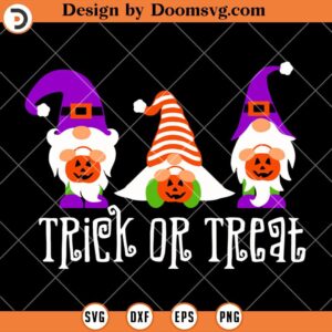 Trick Or Treat Gnomies SVG, Halloween SVG