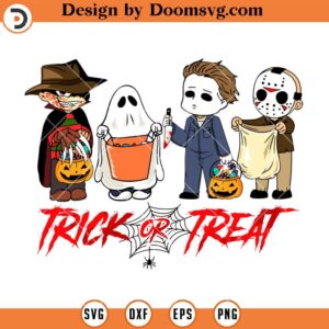 Trick Or Treat Horror Character SVG, Horror Movie Halloween SVG