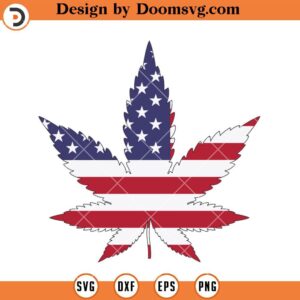 US Flag Cannabis SVG, Stoner SVG, Smoke Weed SVG