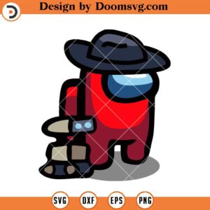 Cowboy Impostor SVG, Wall-e Among Us SVG, Among US SVG