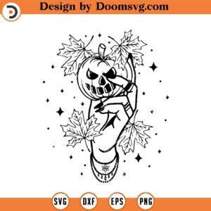 Witch Hand Holding Pumpkin SVG, Witch SVG, Halloween SVG