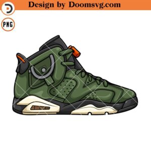 Air Jordan 6 Retro TRVS PNG, Sneaker Addict PNG Download