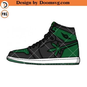 Air Jordan Weeds PNG Download, Air Pine Green PNG