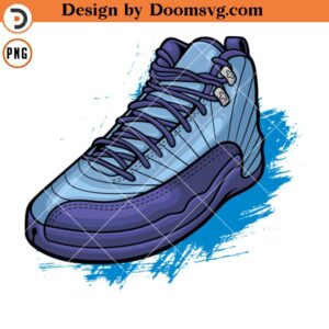 Air Jordan12 Retro Hornets Sneaker PNG Download