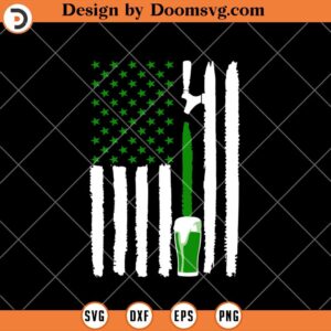 American Flag Beer SVG, Drinking Beer St Patricks Day SVG