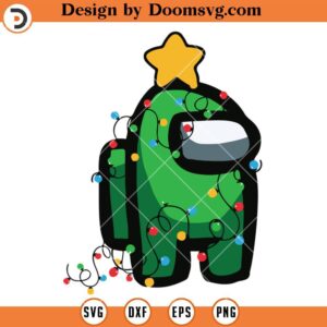 Among Us Santa SVG, Christmas Gamer SVG