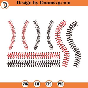 Baseball Stitches On A White Background SVG, Baseball Stitchy SVG