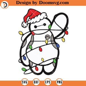 Big Hero Baymax Santa SVG, Christmas SVG Files For Cricut