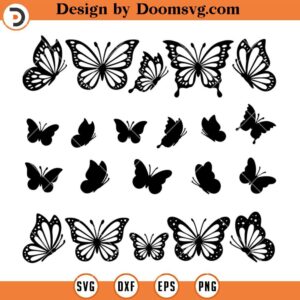 Butterfly SVG, Butterfly SVG Bundle, Layered Butterfly Bundle Cricut SVG Files