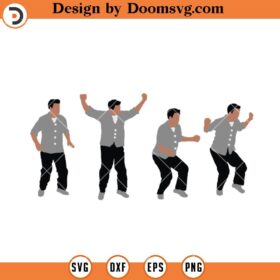 Chandler Dancing SVG, Friends TV Show SVG - Doomsvg