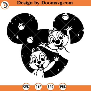 Chip and Dale SVG, Disneyland Mickey Ears SVG