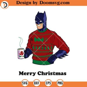 Christmas Batman SVG, Christmas Super Hero SVG