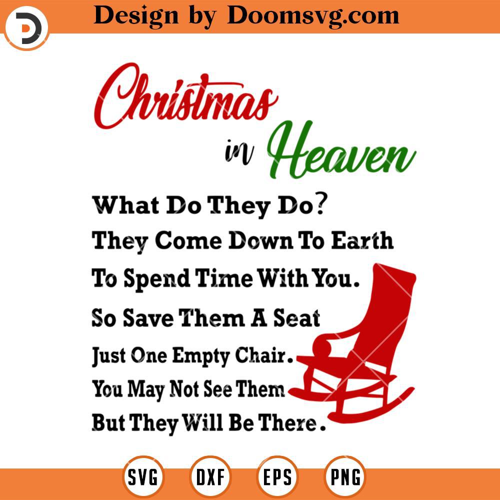 Christmas In Heaven SVG, Christmas SVG - Doomsvg