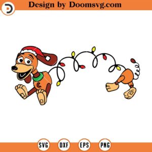 Christmas Toy Story SVG, Slinky Christmas Lights SVG