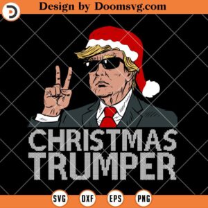 Christmas Trumper SVG, Funny Trump Santa SVG