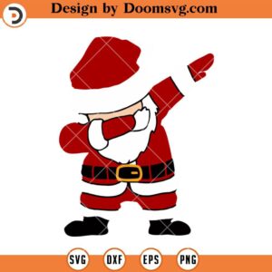 Dabbing Santa SVG, Dab Santa Christmas Funny SVG