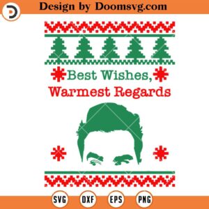 David Christmas SVG, Warmest Regards SVG