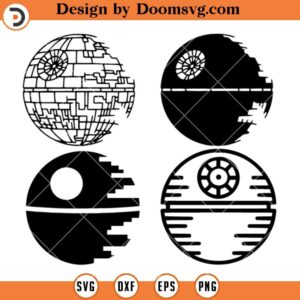 Death Star Bundle SVG File, Star Wars Empire Space Station SVG