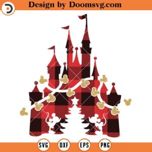 Disney Castle Christmas SVG, Mickey Christmas SVG