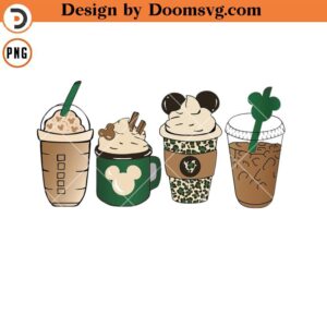 Disney Snack Coffee PNG, Drinking Coffee Mickey PNG