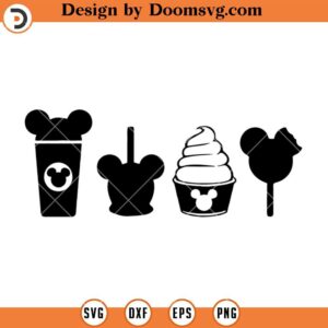 Disneyland Snacks SVG, Mickey Mouse Treats SVG