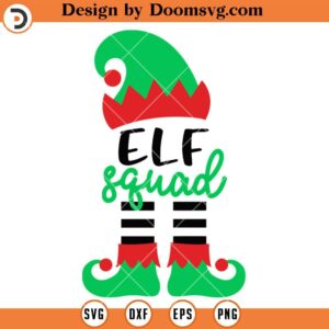 Elf Hat And Feet SVG, Christmas ELF SVG