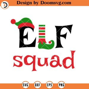 Elf Squad Free SVG, Christmas ELF SVG