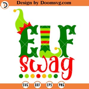 Elf Swag SVG, Christmas ELF SVG