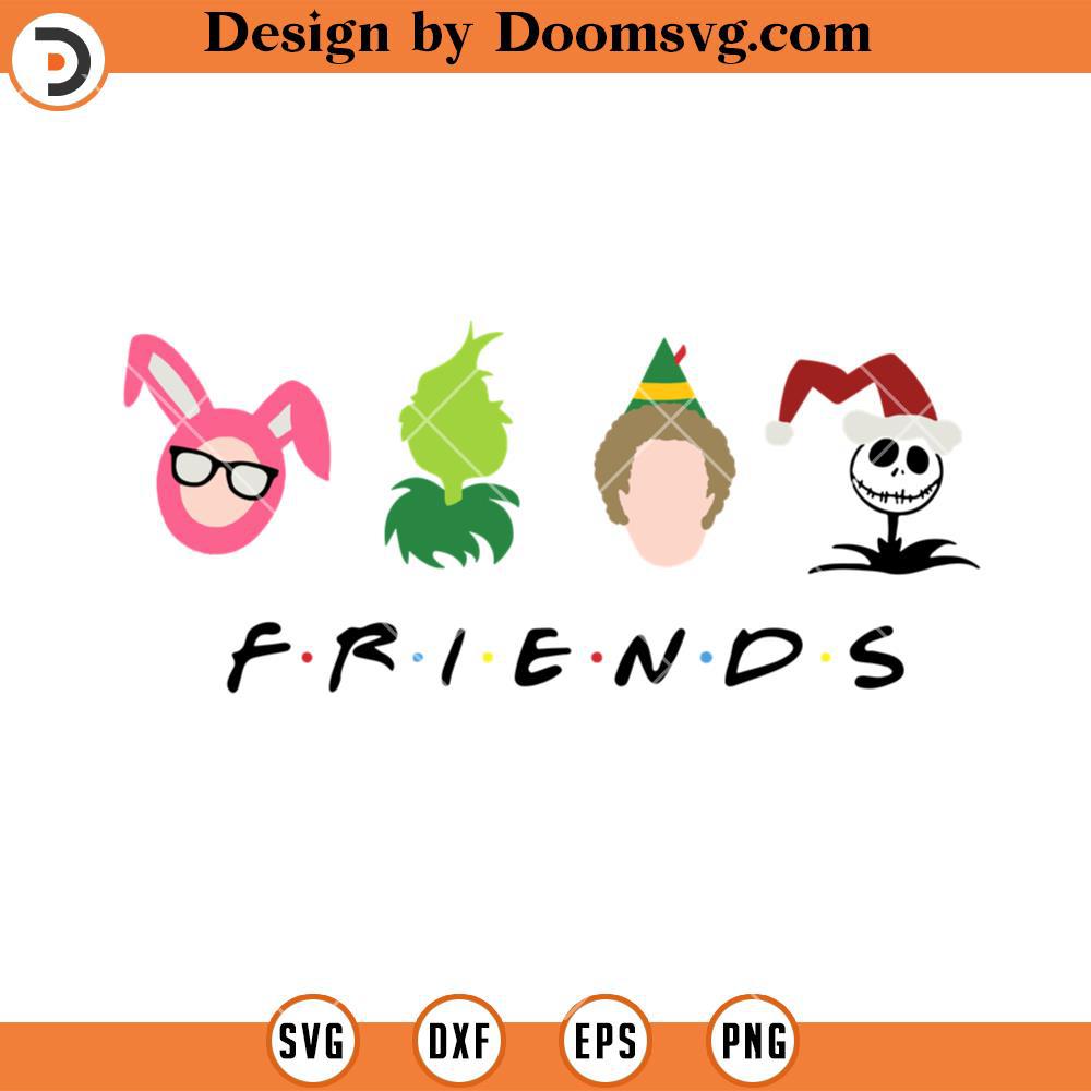 Friends Movie Characters Christmas SVG, Grinch Jack SVG - Doomsvg