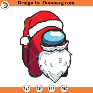 Funnny Santa Among Us SVG, Christmas Gamer SVG