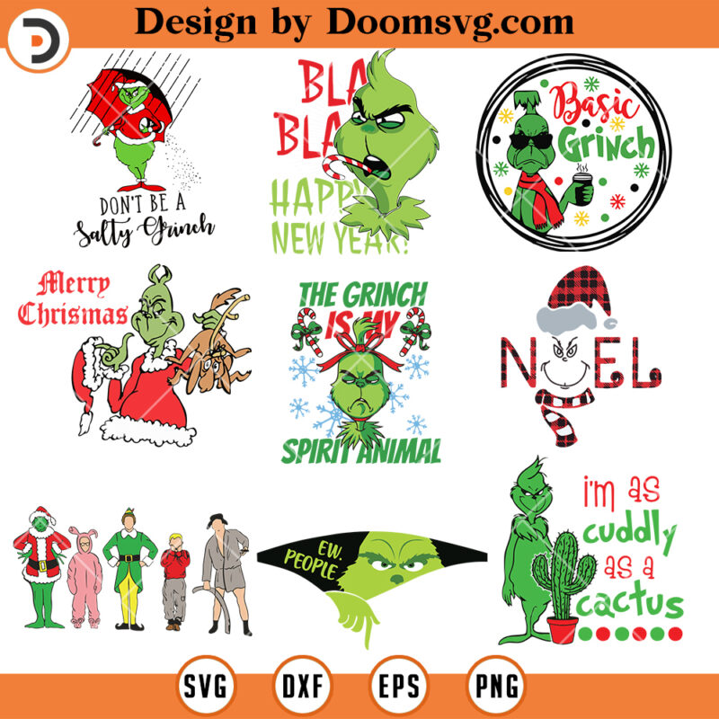 Friends Grinch Bundle SVG, Movie Christmas SVG - Doomsvg