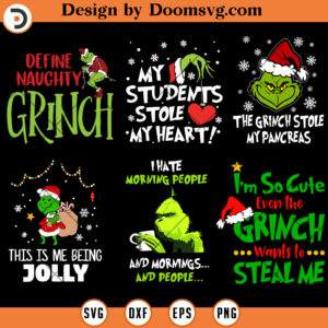 Grinch Christmas Bundle SVG, Christmas Shirt SVG