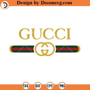 Gucci Logo SVG, Love GG SVG, Fashion Luxury Brand SVG