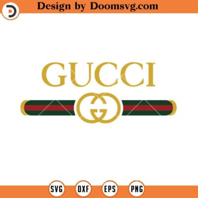 Gucci Logo SVG, Love GG SVG, Fashion Luxury Brand SVG - Doomsvg