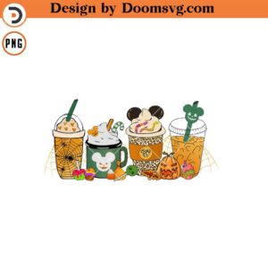 Halloween Disney Snack Coffee PNG, Carnival Drink PNG