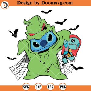 Halloween Stitch Costume SVG, Trick Or Treat SVG, Spooky Vibes SVG